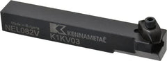 Kennametal - Internal/External Thread, Left Hand Cut, 1/2" Shank Width x 1/2" Shank Height Indexable Threading Toolholder - 3-1/2" OAL, N.2R Insert Compatibility, NE Toolholder, Series Top Notch - Exact Tooling