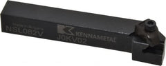 Kennametal - Internal/External Thread, Left Hand Cut, 1/2" Shank Width x 1/2" Shank Height Indexable Threading Toolholder - 3-1/2" OAL, N.2L Insert Compatibility, NS Toolholder, Series Top Notch - Exact Tooling