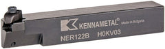 Kennametal - Internal/External Thread, Right Hand Cut, 3/4" Shank Width x 3/4" Shank Height Indexable Threading Toolholder - 4-1/2" OAL, N.2L Insert Compatibility, NE Toolholder, Series Top Notch - Exact Tooling