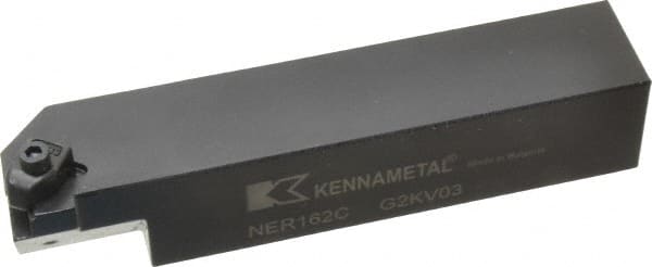 Kennametal - Internal/External Thread, Right Hand Cut, 1" Shank Width x 1" Shank Height Indexable Threading Toolholder - 5" OAL, N.2L Insert Compatibility, NE Toolholder, Series Top Notch - Exact Tooling