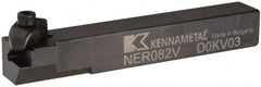 Kennametal - Internal/External Thread, Right Hand Cut, 1/2" Shank Width x 1/2" Shank Height Indexable Threading Toolholder - 3-1/2" OAL, N.2L Insert Compatibility, NE Toolholder, Series Top Notch - Exact Tooling