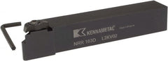 Kennametal - Internal/External Thread, Right Hand Cut, 1" Shank Width x 1" Shank Height Indexable Threading Toolholder - 6" OAL, NU 3125L Insert Compatibility, NR Toolholder, Series Top Notch - Exact Tooling