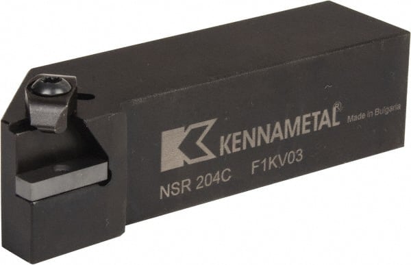 Kennametal - Internal/External Thread, Right Hand Cut, 1-1/4" Shank Width x 1-1/4" Shank Height Indexable Threading Toolholder - 5" OAL, N.4R Insert Compatibility, NS Toolholder, Series Top Notch - Exact Tooling