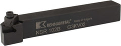 Kennametal - External Thread, Right Hand Cut, 5/8" Shank Width x 5/8" Shank Height Indexable Threading Toolholder - 4-1/2" OAL, N.2R Insert Compatibility, NS Toolholder, Series Top Notch - Exact Tooling