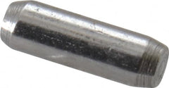 Made in USA - 1/16" Diam x 1/8" Pin Length 416 Stainless Steel Precision Dowel Pin - Passivated Finish, C 36-42 Hardness, 2 Beveled End - Exact Tooling