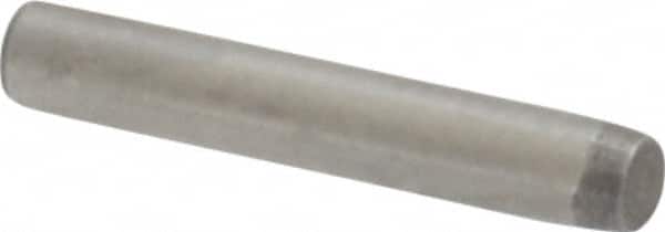 Made in USA - 1/16" Diam x 3/8" Pin Length 416 Stainless Steel Precision Dowel Pin - Passivated Finish, C 36-42 Hardness, 2 Beveled End - Exact Tooling