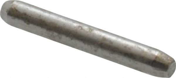 Made in USA - 1/16" Diam x 7/16" Pin Length 416 Stainless Steel Precision Dowel Pin - Passivated Finish, C 36-42 Hardness, 2 Beveled End - Exact Tooling