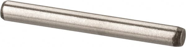 Made in USA - 1/16" Diam x 9/16" Pin Length 416 Stainless Steel Precision Dowel Pin - Passivated Finish, C 36-42 Hardness, 2 Beveled End - Exact Tooling