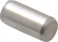 Made in USA - 3/32" Diam x 3/16" Pin Length 416 Stainless Steel Precision Dowel Pin - Passivated Finish, C 36-42 Hardness, 2 Beveled End - Exact Tooling