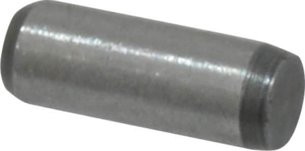 Made in USA - 3/32" Diam x 1/4" Pin Length 416 Stainless Steel Precision Dowel Pin - Passivated Finish, C 36-42 Hardness, 2 Beveled End - Exact Tooling