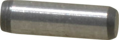 Made in USA - 3/32" Diam x 5/16" Pin Length 416 Stainless Steel Precision Dowel Pin - Passivated Finish, C 36-42 Hardness, 2 Beveled End - Exact Tooling