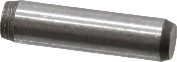 Made in USA - 3/32" Diam x 3/8" Pin Length 416 Stainless Steel Precision Dowel Pin - Passivated Finish, C 36-42 Hardness, 2 Beveled End - Exact Tooling