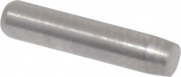 Made in USA - 3/32" Diam x 7/16" Pin Length 416 Stainless Steel Precision Dowel Pin - Passivated Finish, C 36-42 Hardness, 2 Beveled End - Exact Tooling
