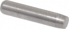 Made in USA - 3/32" Diam x 7/16" Pin Length 416 Stainless Steel Precision Dowel Pin - Passivated Finish, C 36-42 Hardness, 2 Beveled End - Exact Tooling