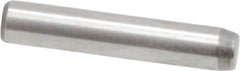 Made in USA - 3/32" Diam x 1/2" Pin Length 416 Stainless Steel Precision Dowel Pin - Passivated Finish, C 36-42 Hardness, 2 Beveled End - Exact Tooling