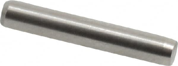 Made in USA - 3/32" Diam x 9/16" Pin Length 416 Stainless Steel Precision Dowel Pin - Passivated Finish, C 36-42 Hardness, 2 Beveled End - Exact Tooling