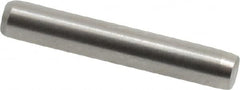 Made in USA - 3/32" Diam x 9/16" Pin Length 416 Stainless Steel Precision Dowel Pin - Passivated Finish, C 36-42 Hardness, 2 Beveled End - Exact Tooling