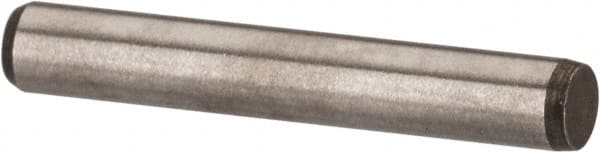 Made in USA - 3/32" Diam x 5/8" Pin Length 416 Stainless Steel Precision Dowel Pin - Passivated Finish, C 36-42 Hardness, 2 Beveled End - Exact Tooling