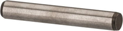 Made in USA - 3/32" Diam x 5/8" Pin Length 416 Stainless Steel Precision Dowel Pin - Passivated Finish, C 36-42 Hardness, 2 Beveled End - Exact Tooling