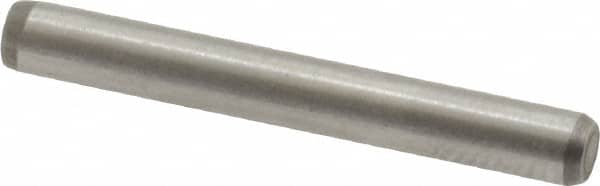 Made in USA - 1/8" Diam x 1" Pin Length 416 Stainless Steel Precision Dowel Pin - Passivated Finish, C 36-42 Hardness, 2 Beveled End - Exact Tooling