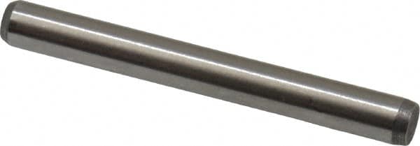 Made in USA - 1/8" Diam x 1-1/8" Pin Length 416 Stainless Steel Precision Dowel Pin - Passivated Finish, C 36-42 Hardness, 2 Beveled End - Exact Tooling