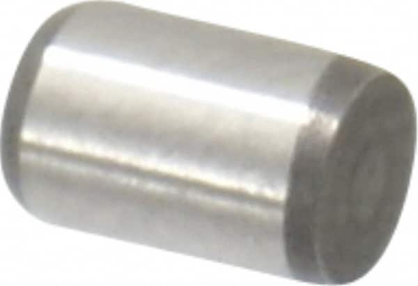 Made in USA - 1/8" Diam x 3/16" Pin Length 416 Stainless Steel Precision Dowel Pin - Passivated Finish, C 36-42 Hardness, 2 Beveled End - Exact Tooling