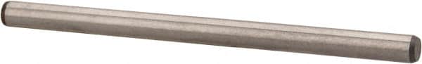 Made in USA - 1/8" Diam x 2" Pin Length 416 Stainless Steel Precision Dowel Pin - Passivated Finish, C 36-42 Hardness, 2 Beveled End - Exact Tooling