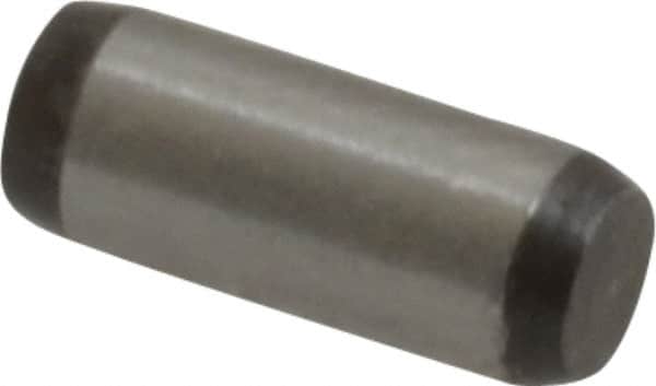 Made in USA - 1/8" Diam x 5/16" Pin Length 416 Stainless Steel Precision Dowel Pin - Passivated Finish, C 36-42 Hardness, 2 Beveled End - Exact Tooling