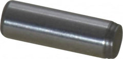 Made in USA - 1/8" Diam x 3/8" Pin Length 416 Stainless Steel Precision Dowel Pin - Passivated Finish, C 36-42 Hardness, 2 Beveled End - Exact Tooling