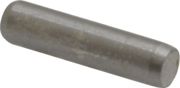 Made in USA - 1/8" Diam x 1/2" Pin Length 416 Stainless Steel Precision Dowel Pin - Passivated Finish, C 36-42 Hardness, 2 Beveled End - Exact Tooling