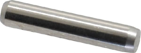 Made in USA - 1/8" Diam x 5/8" Pin Length 416 Stainless Steel Precision Dowel Pin - Passivated Finish, C 36-42 Hardness, 2 Beveled End - Exact Tooling