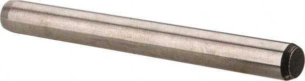 Made in USA - 5/32" Diam x 1-1/2" Pin Length 416 Stainless Steel Precision Dowel Pin - Passivated Finish, C 36-42 Hardness, 2 Beveled End - Exact Tooling