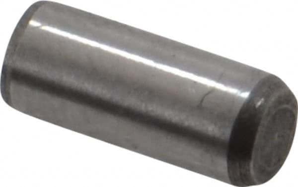 Made in USA - 5/32" Diam x 3/8" Pin Length 416 Stainless Steel Precision Dowel Pin - Passivated Finish, C 36-42 Hardness, 2 Beveled End - Exact Tooling