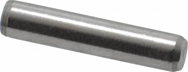 Made in USA - 5/32" Diam x 3/4" Pin Length 416 Stainless Steel Precision Dowel Pin - Passivated Finish, C 36-42 Hardness, 2 Beveled End - Exact Tooling