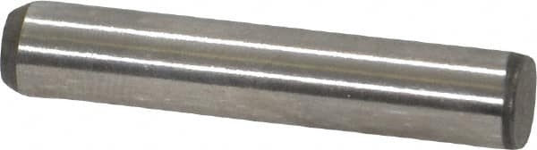 Made in USA - 3/16" Diam x 1" Pin Length 416 Stainless Steel Precision Dowel Pin - Passivated Finish, C 36-42 Hardness, 2 Beveled End - Exact Tooling