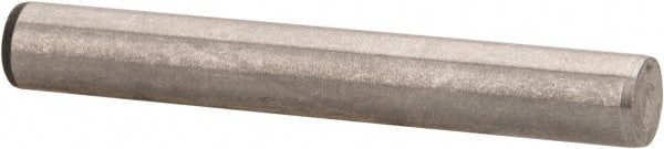 Made in USA - 3/16" Diam x 1-3/8" Pin Length 416 Stainless Steel Precision Dowel Pin - Passivated Finish, C 36-42 Hardness, 2 Beveled End - Exact Tooling