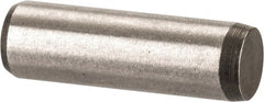 Made in USA - 3/16" Diam x 5/8" Pin Length 416 Stainless Steel Precision Dowel Pin - Passivated Finish, C 36-42 Hardness, 2 Beveled End - Exact Tooling