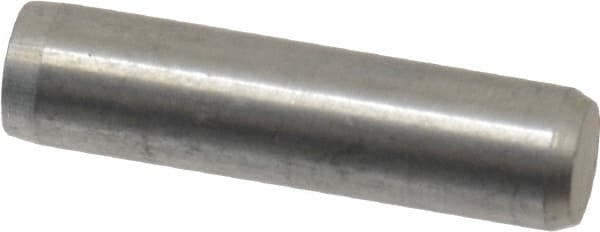Made in USA - 1/4" Diam x 1" Pin Length 416 Stainless Steel Precision Dowel Pin - Passivated Finish, C 36-42 Hardness, 2 Beveled End - Exact Tooling