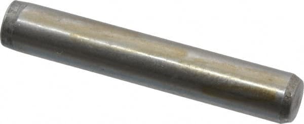 Made in USA - 1/4" Diam x 1-1/2" Pin Length 416 Stainless Steel Precision Dowel Pin - Passivated Finish, C 36-42 Hardness, 2 Beveled End - Exact Tooling