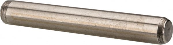 Made in USA - 1/4" Diam x 1-3/4" Pin Length 416 Stainless Steel Precision Dowel Pin - Passivated Finish, C 36-42 Hardness, 2 Beveled End - Exact Tooling