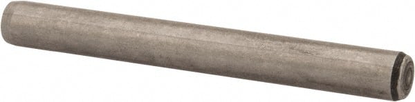 Made in USA - 1/4" Diam x 2-1/4" Pin Length 416 Stainless Steel Precision Dowel Pin - Passivated Finish, C 36-42 Hardness, 2 Beveled End - Exact Tooling