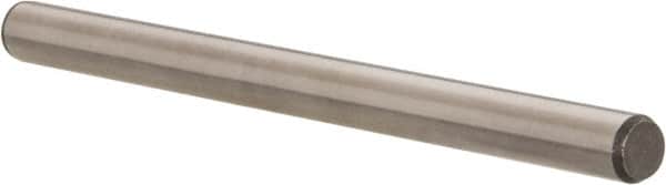 Made in USA - 1/4" Diam x 3-1/2" Pin Length 416 Stainless Steel Precision Dowel Pin - Passivated Finish, C 36-42 Hardness, 2 Beveled End - Exact Tooling
