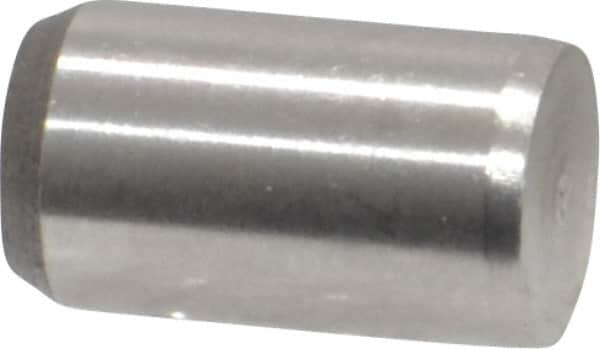 Made in USA - 1/4" Diam x 7/16" Pin Length 416 Stainless Steel Precision Dowel Pin - Passivated Finish, C 36-42 Hardness, 2 Beveled End - Exact Tooling