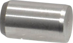 Made in USA - 1/4" Diam x 7/16" Pin Length 416 Stainless Steel Precision Dowel Pin - Passivated Finish, C 36-42 Hardness, 2 Beveled End - Exact Tooling