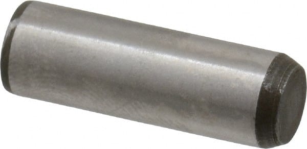 Made in USA - 1/4" Diam x 3/4" Pin Length 416 Stainless Steel Precision Dowel Pin - Passivated Finish, C 36-42 Hardness, 2 Beveled End - Exact Tooling