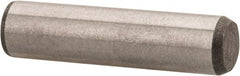 Made in USA - 5/16" Diam x 1-1/4" Pin Length 416 Stainless Steel Precision Dowel Pin - Passivated Finish, C 36-42 Hardness, 2 Beveled End - Exact Tooling