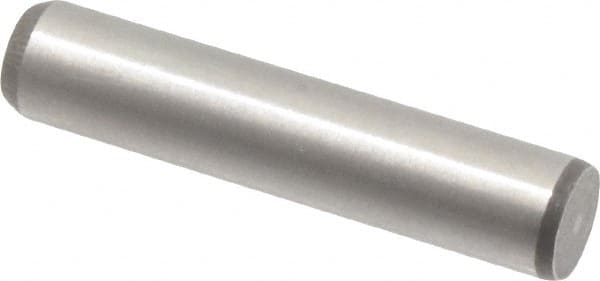 Made in USA - 5/16" Diam x 1-1/2" Pin Length 416 Stainless Steel Precision Dowel Pin - Passivated Finish, C 36-42 Hardness, 2 Beveled End - Exact Tooling