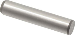 Made in USA - 5/16" Diam x 1-1/2" Pin Length 416 Stainless Steel Precision Dowel Pin - Passivated Finish, C 36-42 Hardness, 2 Beveled End - Exact Tooling