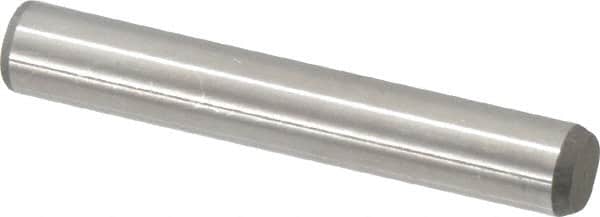 Made in USA - 5/16" Diam x 2" Pin Length 416 Stainless Steel Precision Dowel Pin - Passivated Finish, C 36-42 Hardness, 2 Beveled End - Exact Tooling