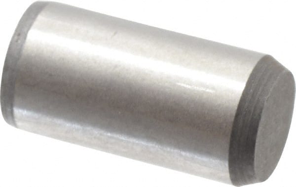 Made in USA - 5/16" Diam x 5/8" Pin Length 416 Stainless Steel Precision Dowel Pin - Passivated Finish, C 36-42 Hardness, 2 Beveled End - Exact Tooling